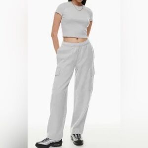 Aritzia TNA Gray Cargo Sweatpants -sz L